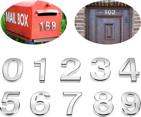 2 metal house numbers|2 inch metal mailbox numbers.